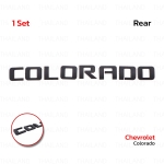 Logo โลโก้ "COLORADO" 8 ชิ้น สีดำด้าน สำหรับ Chevrolet Colorado Z71 ปี 2012-2020